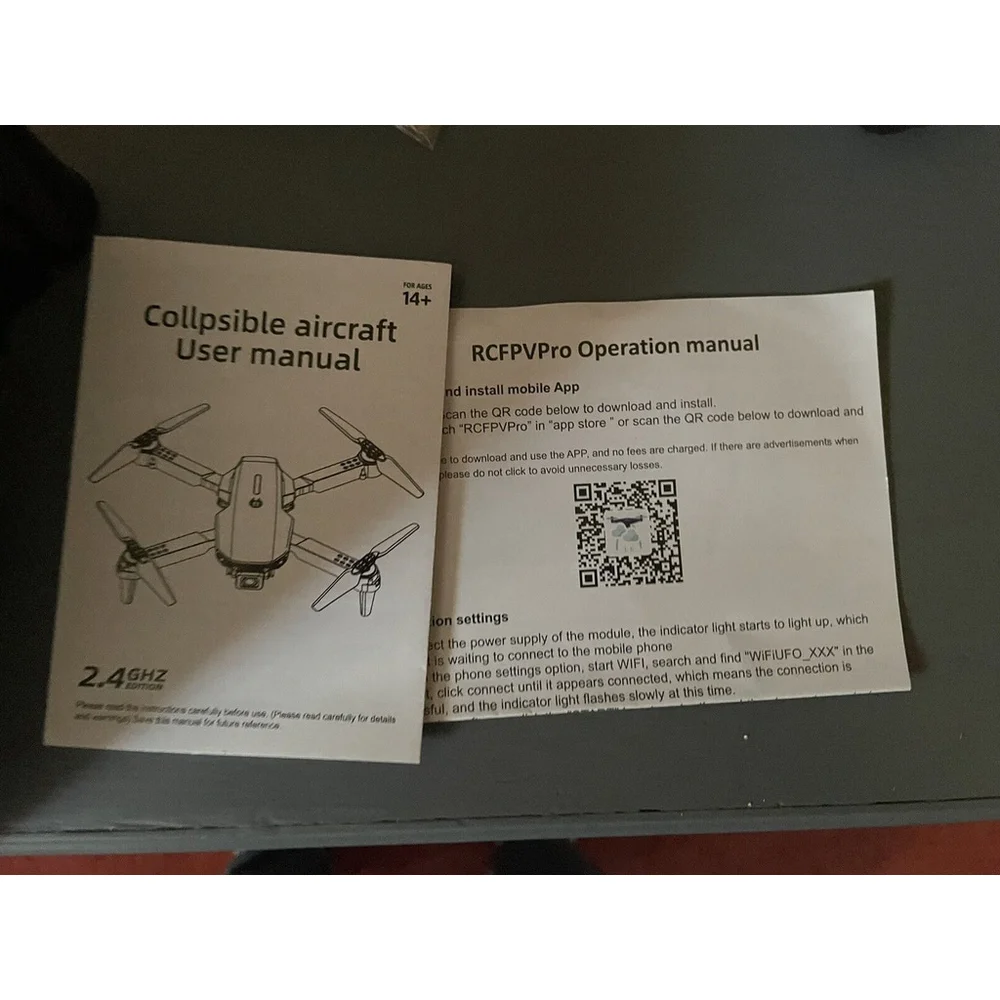 SMS Drone Unmanned Aerial Vehicle HD Dual Camera 2.4 GHZ Edition - Black